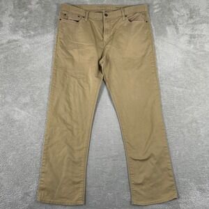 Banana Republic Travel Jean Pants Mens 38x32 Slim Fit Khaki Chino